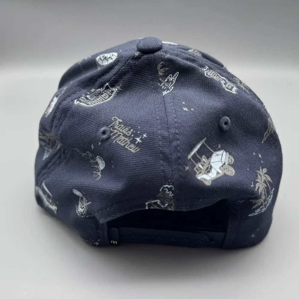 Travis Mathew Hat Mens Snapback Golf All Over Print 110 Flex Fit Baseball Cap